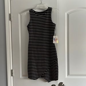 New Iris Blue and Tan dress